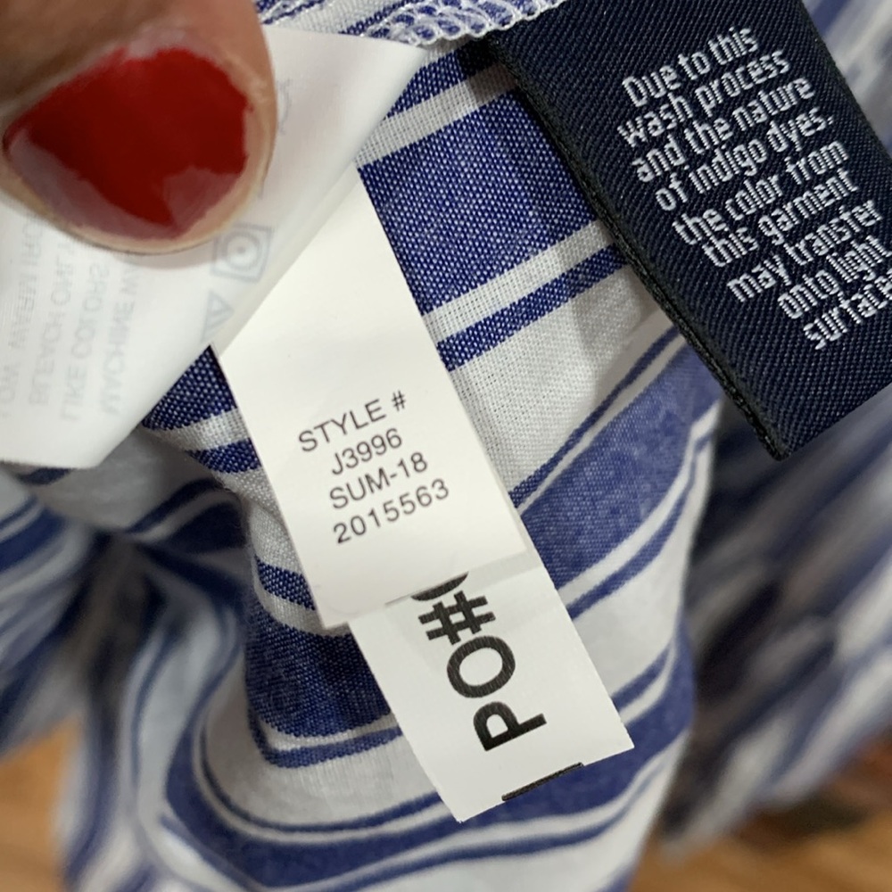 Madewell Ruffle-Sleeve Tiered Dress in Ava Stripe - Picture 11 of 12